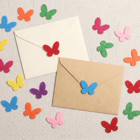 120Pcs Fabric Butterflies Felt Shapes Embellishments Decorations for Crafts Sewing Handcraft DIY, 1.18 x 1 in in Kuwait