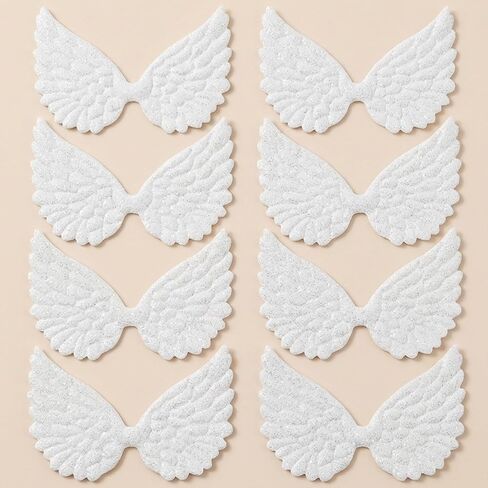 50Pcs Angel Wings for Crafts, Small Angel Wings for DIY Projects, Angels Wing for Clothing Decoration and Repair, for Scrapbooking and Party Decorations in Saudi Arabia
