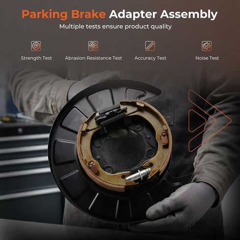 Parking Brake Adapter Assembly Compatible with Hyundai Santa Fe 2007-2009 2.7L 3.3L Parking Brake Plate Replace# 58250-2B000 in Saudi Arabia