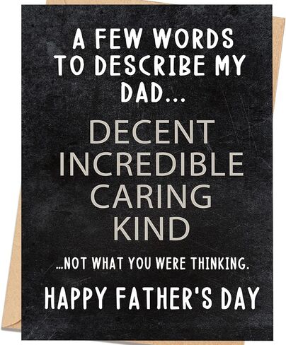 Father’s Day Card for Dad from Daughter or Son, Emotional Fathers Day Card, Happy Fathers Day Gift in Saudi Arabia