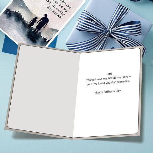 Father’s Day Card for Dad from Daughter or Son, Emotional Fathers Day Card, Happy Fathers Day Gift in Kuwait