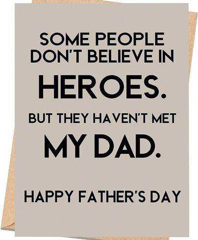 Father’s Day Card for Dad from Daughter or Son, Emotional Fathers Day Card, Happy Fathers Day Gift in Kuwait