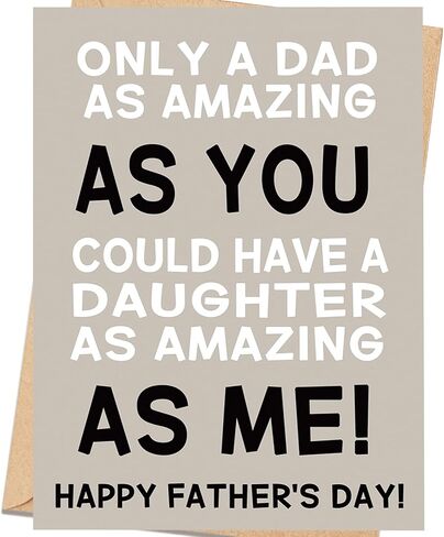Father’s Day Card for Dad from Daughter or Son, Emotional Fathers Day Card, Happy Fathers Day Gift in Kuwait