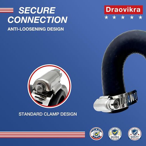 U Shape Heater Bypass Hose for LS and LT Engines, 551699 Rubber Coolant Hose with 2 Clamps, 5/8 and 3/4 Inch Engine Hose Kit in Saudi Arabia