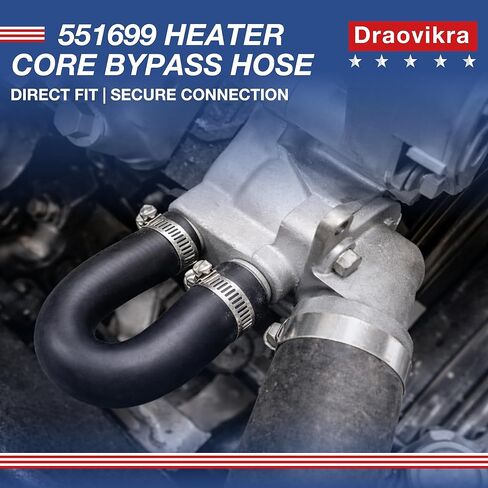 U Shape Heater Bypass Hose for LS and LT Engines, 551699 Rubber Coolant Hose with 2 Clamps, 5/8 and 3/4 Inch Engine Hose Kit in Saudi Arabia