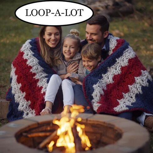 Chunky Chenille Red White Blue Yarn for Crocheting and Handknitting ~ Big Bulky Fluffy Soft Chunky Beginners Blanket Jumbo Wide Thick Yarn DIY Crafts Home Decor Costumes Each Skein 28 yards in Saudi Arabia