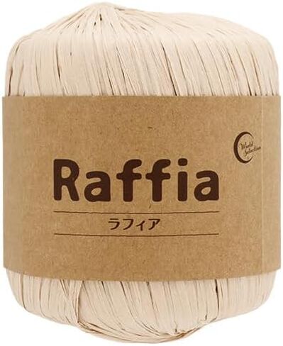 ユザワヤ Yuzawaya Raffia Tape Yarn, 100% Rayon, 1 Skein (40g), 52 Yards (48m), Color 116-25 - World Festa in Saudi Arabia