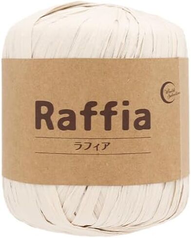ユザワヤ Yuzawaya Raffia Tape Yarn, 100% Rayon, 1 Skein (40g), 52 Yards (48m), Color 116-25 - World Festa in Saudi Arabia