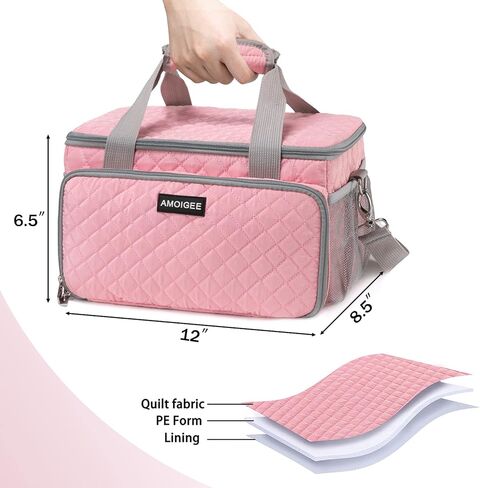 AMOIGEE Carrying Case for Heat Press Machine, Mug Press Machine, Storage Organizer with Pockets for Tools and Accessories, Craft Storage Solution, Workspace Organization in Saudi Arabia