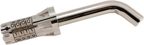 Trimax Standard 1/2" Dia. Resettable Combinaiton Bent Pin Receiver Lock MAG125, Clam Packaging, Chrome in Saudi Arabia