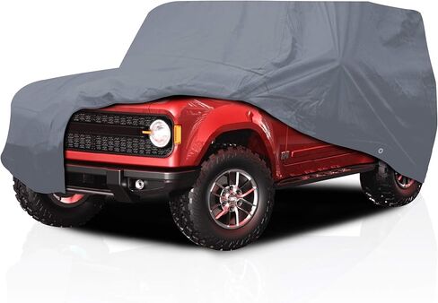 Ultimum Lite Car Cover for Jeep Commando 1967-1973 Jeepster 2-Door Convertible Pickup, with Zipper Breathable All Weather Protection Scratch, Dust, Sun, Snow, Rain Protection Indoor Outdoor in Kuwait