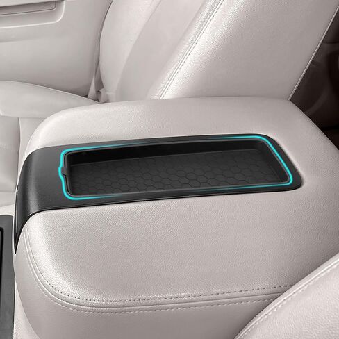 Hellet Center Console Tray Liner for Chevy 2007-2014 Silverado Tahoe Avalanche Suburban & for GMC Sierra Yukon Accessories Silicone Material Center Console Organizer Armrest Protective Pad in Saudi Arabia