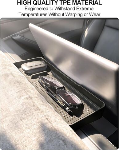 for Tesla Behind Screen Storage Box Model Y Juniper Model 3 Highland Accessories 2025-2026 Center Console Sunglass Tissue Holder Hidden Dashboard Organizer Key Card Air Vent Tray in Saudi Arabia