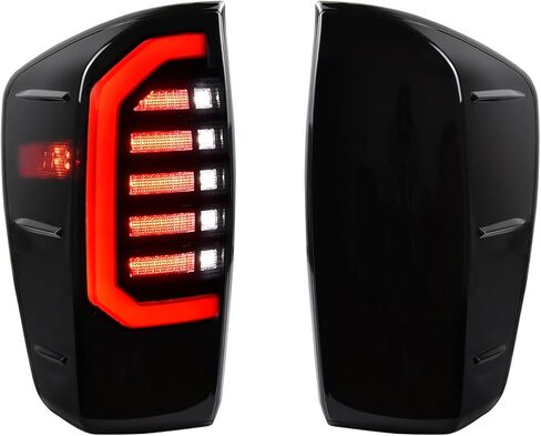 LED Tail Lights for 2016-2023 Toyota Tacoma Accessories, New Upgrade Full LED Smoked Lens Brake Reverse Parking Lights for Toyota Tacoma 16-23(2PC, Passenger & Driver Side) in Kuwait