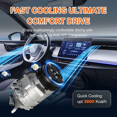 استبدال ضاغط التيار المتردد CO 29002C لكاديلاك إسكاليد 2002-2014، لسيارة تشيفي تاهو أفالانش سوبربان سيلفرادو 1500 5.3L V8 2003-2014، لسيارة جي إم سي يوكون XL، سييرا 2000-2014، #15036042،15068853،15068854 in Kuwait