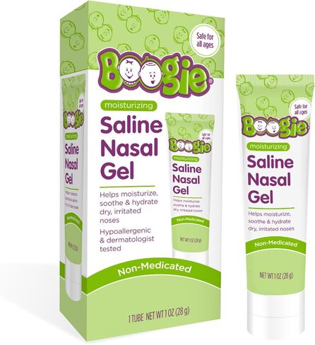 Boogie Saline Nasal Gel, Made with Aloe and Isotonic Saline, Soothes and Hydrates Dry or Irritated Noses, Unscented, Pack of 1 in Saudi Arabia