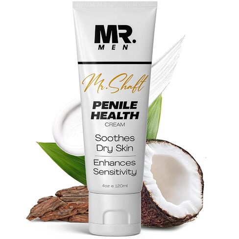 Mr. Men Moisturizing Penile Cream - All Natural Penile Health Creme - Alleviate Chafing & Irritation - Male Moisturizing Gel to Restore Comfort & Confidence - 4 oz in Kuwait