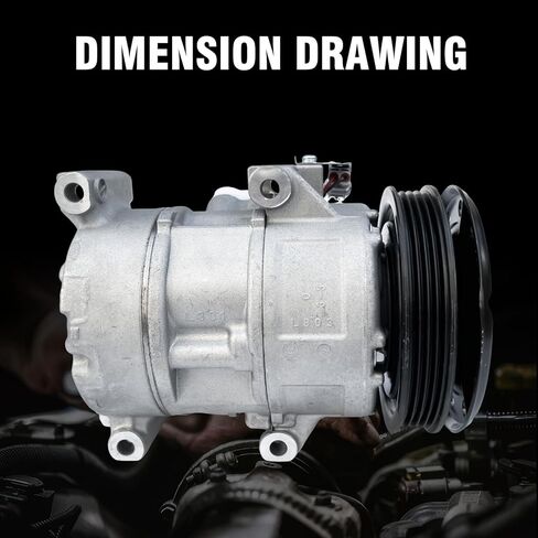 Air Conditioner AC Compressor with A/C Clutch,Fits for Toyota Yaris 1.5L 2007 2008 2009 2010 2011 2012, AC Compressor, Replaces 883105248, 8831052480, 8831052481 in Saudi Arabia