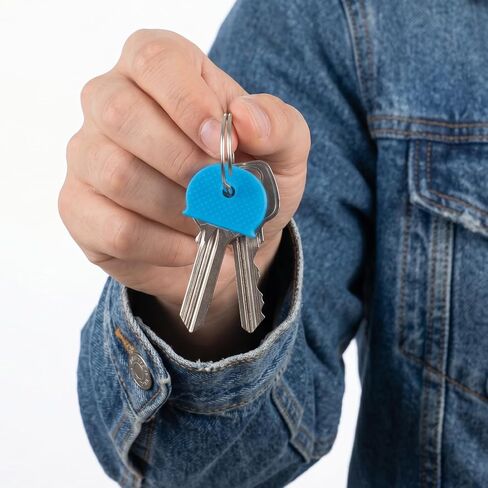 80Pcs Key Covers Caps, 1 Inch Colored Plastic Key Identifiers Covers for House Keys Cover, Head Protectors for Standard Keys, Coding Tags for Office House Apartment in Saudi Arabia