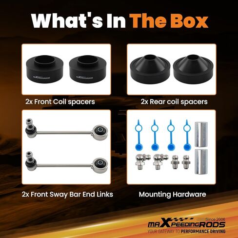 maXpeedingrods 2" Front & 1" Rear Lift Leveling Kit for Jeep Wrangler JK 2007-2018 in Kuwait