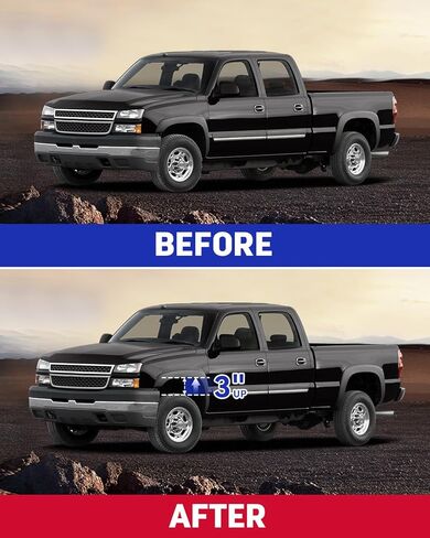 Richeer 3" Front Leveling Lift Kit for 1999-2006 Silverado 1500 Sierra 1500 (2WD Only), Leveling Lift Kit Forged Front Strut Spacers Raise your Car by 3" in Saudi Arabia