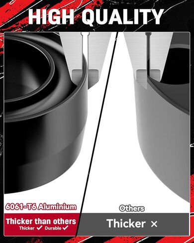 Richeer 3" Front Leveling Lift Kit for 1999-2006 Silverado 1500 Sierra 1500 (2WD Only), Leveling Lift Kit Forged Front Strut Spacers Raise your Car by 3" in Saudi Arabia