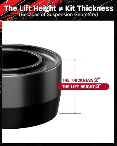 Richeer 3" Front Leveling Lift Kit for 1999-2006 Silverado 1500 Sierra 1500 (2WD Only), Leveling Lift Kit Forged Front Strut Spacers Raise your Car by 3" in Saudi Arabia