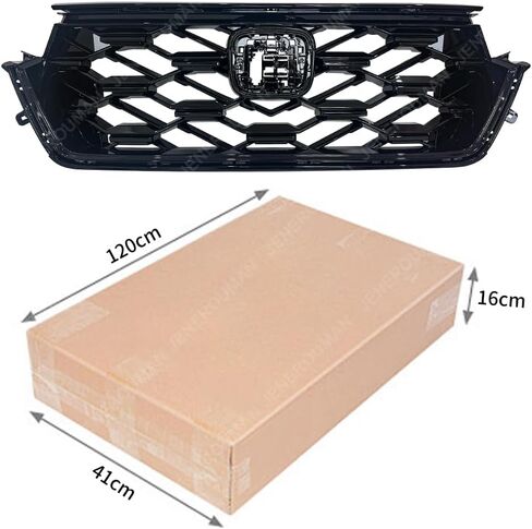 Upgrade Front Grille Glossy Black Compatible With 2023 2024 2025 2026 Honda CR-V CRV Sport Touring Replacement For 712013A0A11 in Saudi Arabia
