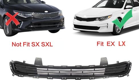 شبكة أمامية سفلية متوافقة مع 2016 2017 2018 Kia Optima EX LX Matte Black Grill PP 86560D5010 KI1036139 in Kuwait