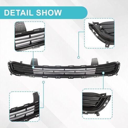 شبكة أمامية سفلية متوافقة مع 2016 2017 2018 Kia Optima EX LX Matte Black Grill PP 86560D5010 KI1036139 in Kuwait