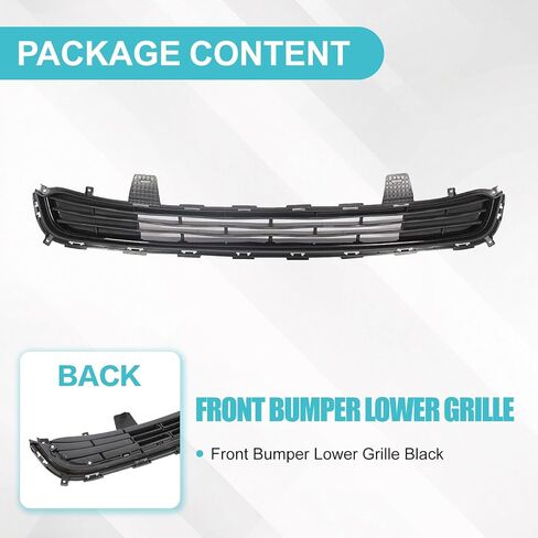 شبكة أمامية سفلية متوافقة مع 2016 2017 2018 Kia Optima EX LX Matte Black Grill PP 86560D5010 KI1036139 in Kuwait