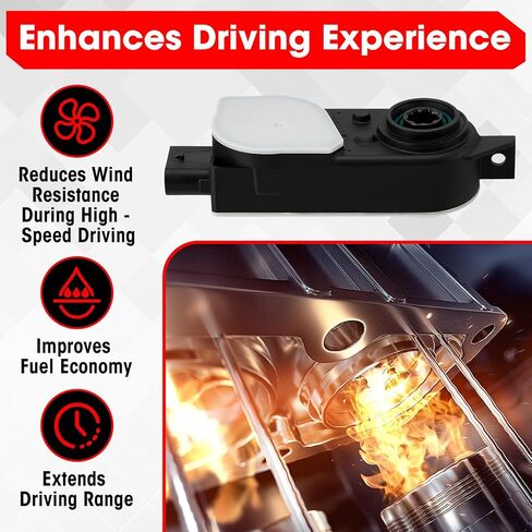 Front Grille Active Aero Shutter Actuator Motor Compatible with 2010-2019 Chevrolet Suburban Silverado Cadillac Impala Escalade GMC Sierra Yukon XL Canyon Buick Envision Replaces 84375398 in Kuwait
