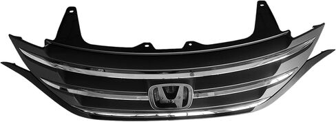 Front Bumper Grille Matte Black With Chrome Grill For 2012 2013 2014 Honda CRV CR-V Sport in Kuwait