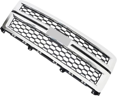 Front Grille Bumper Chrome Honeycomb Grill Replacement for 2014 2015 Silverado 1500 in Kuwait
