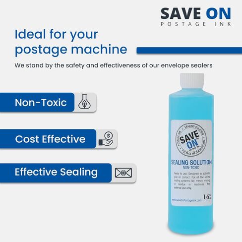 Compatible PB EZ Seal Sealing Solution - Sealing Solution for DM Series Mailing System - Compatible PB E-Z Seal Sealing Solution 16 oz Bottle (4-Pack) in Saudi Arabia