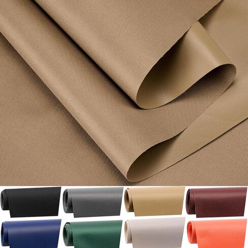 قماش قماش مقاوم للماء بواسطة The Yard 60 بوصة W 600 Denier PVC دعم بوليستر طارد للماء مادة قماش تنجيد للداخلية والخارجية البحرية المظلة اليدوية DIY (1 ياردة، أزرق داكن) in Kuwait
