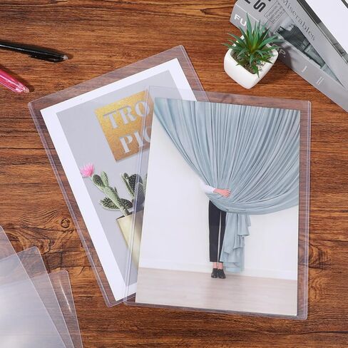 15 حزمة من واقيات الطباعة الصلبة، واقيات الأوراق الشفافة، حاملات المستندات العلوية، حاملات التحميل العلوي، أكمام بلاستيكية صلبة، ورق للصور، أغطية القائمة وأوراق العمل، 8.5 بوصة × 11 بوصة in Kuwait