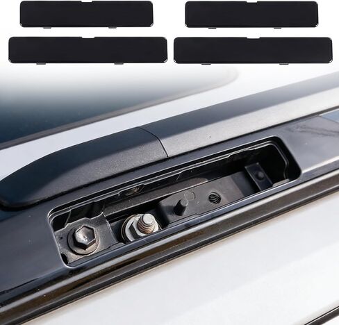 غطاء نهاية حامل قضبان السقف متوافق مع Toyota RAV4 2019-2024 ABS غطاء رف السقف غطاء بديل 4 قطع ملحقات خارجية سوداء لامعة in Kuwait