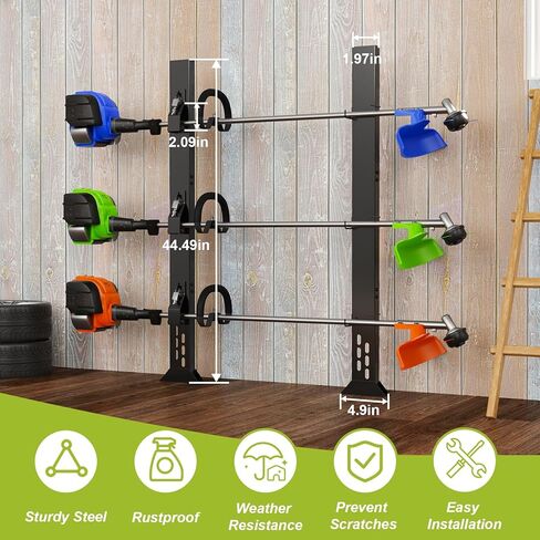 Weed Eater Racks for Open Trailer, 3 Place Heavy Duty Trimmer Racks for Open Trailers,Weedeater Rack for Open Trailer with Locks in Saudi Arabia