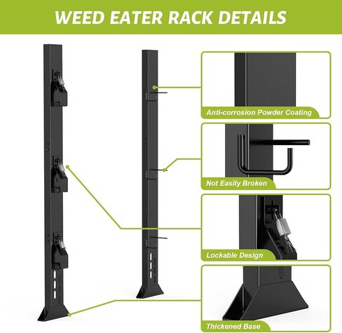 Weed Eater Racks for Open Trailer, 3 Place Heavy Duty Trimmer Racks for Open Trailers,Weedeater Rack for Open Trailer with Locks in Saudi Arabia