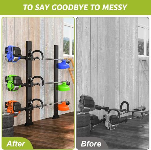 Weed Eater Racks for Open Trailer, 3 Place Heavy Duty Trimmer Racks for Open Trailers,Weedeater Rack for Open Trailer with Locks in Saudi Arabia