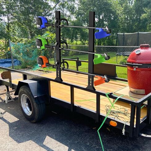 Weed Eater Racks for Open Trailer, 3 Place Heavy Duty Trimmer Racks for Open Trailers,Weedeater Rack for Open Trailer with Locks in Saudi Arabia