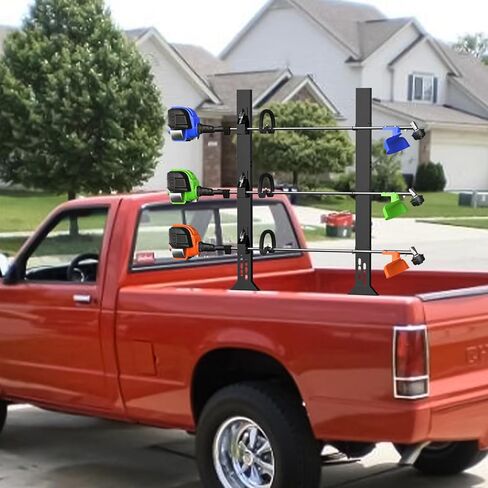 Weed Eater Racks for Open Trailer, 3 Place Heavy Duty Trimmer Racks for Open Trailers,Weedeater Rack for Open Trailer with Locks in Saudi Arabia