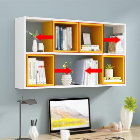 Shelf Wall Mounted Bookshelf Cabinet Bedroom Partition in Saudi Arabia