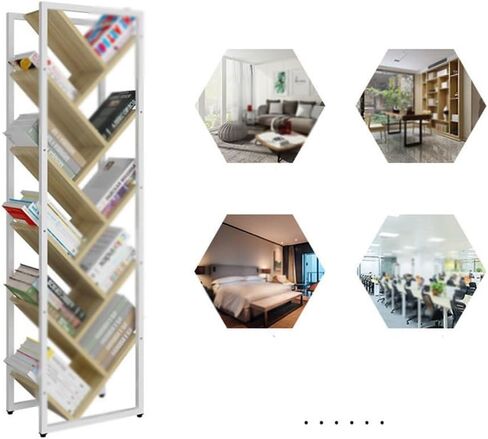 Bookshelf Floor to Ceiling Storage Rack Tree Shaped Iron in Saudi Arabia