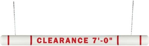 Innoplast ClearanceGard 4″ x 104″ Clearance Bar Kit- Clearance X’ – XX" Lettering (Yellow Red Tape) in Saudi Arabia