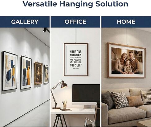 4Pcs Adjustable Picture Rail Hooks for Hanging Gallery Art System Hangers Wall Hooks and Wire Hanger Rails for Exhibition Molding Assistant Hooks Picture Hanging Supplies in Saudi Arabia