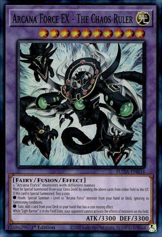 Arcana Force EX - The Chaos Ruler - SUDA-EN034 - Super Rare - 1st Edition in Kuwait