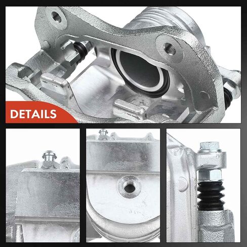 مجموعة فرجار قرص الفرامل A-Premium مع دعامة متوافقة مع موديلات مختارة من Hyundai - SE Tiburon 2006 2007 2008، V6 2.7L - السائق الأمامي وجانب الراكب، مجموعة من قطعتين in Kuwait
