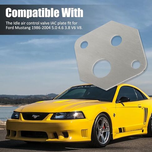 Idle Air Control IAC Restrictor Plate Aluminum Fit For Ford Mustang 1986-2004 5.0 4.6 3.8 V6 V8 in Saudi Arabia